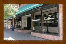 The Acoustic Coffee storefront at 302 South Broad Street, Edenton, NC 27932